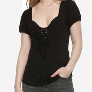 Hot Topic Lace up Top